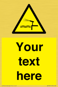 Custom warning water cannon